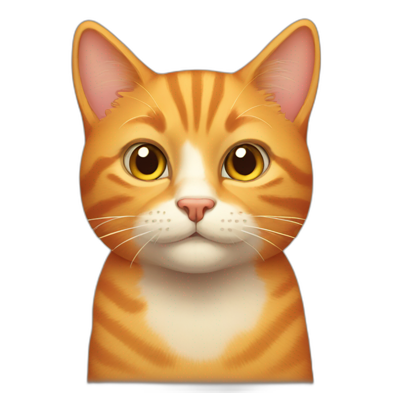 smirking orange tabby cat emoji