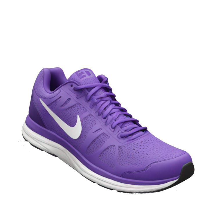 purple running shoe emoji