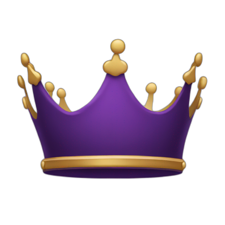 simple dark purple crown emoji
