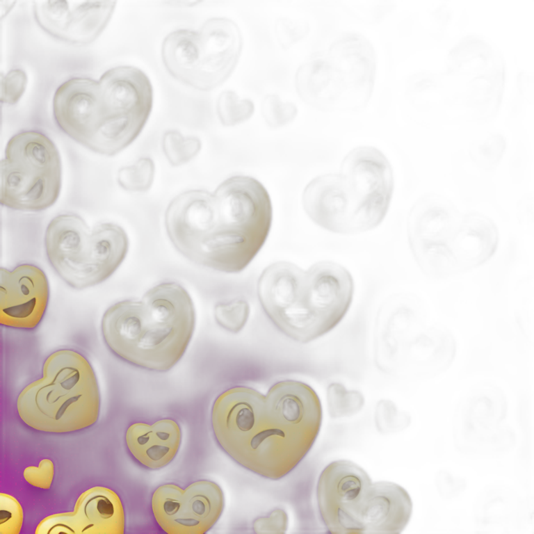 Heart with pleading eyes smiling emoji