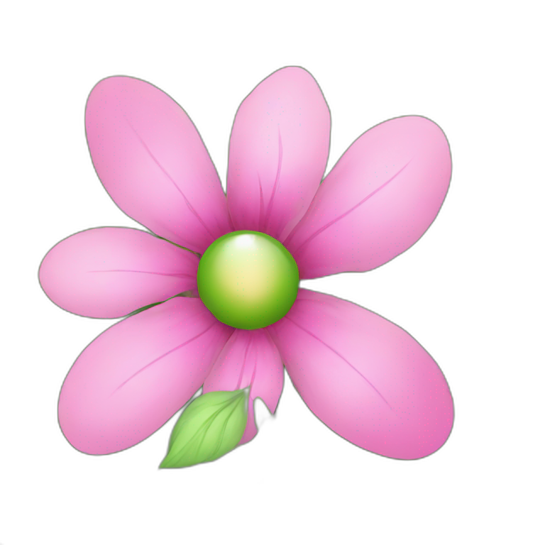 book green flower pink emoji