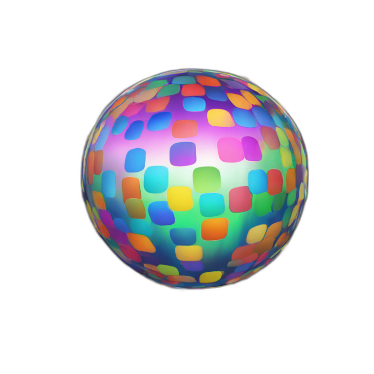 rainbow discoball emoji