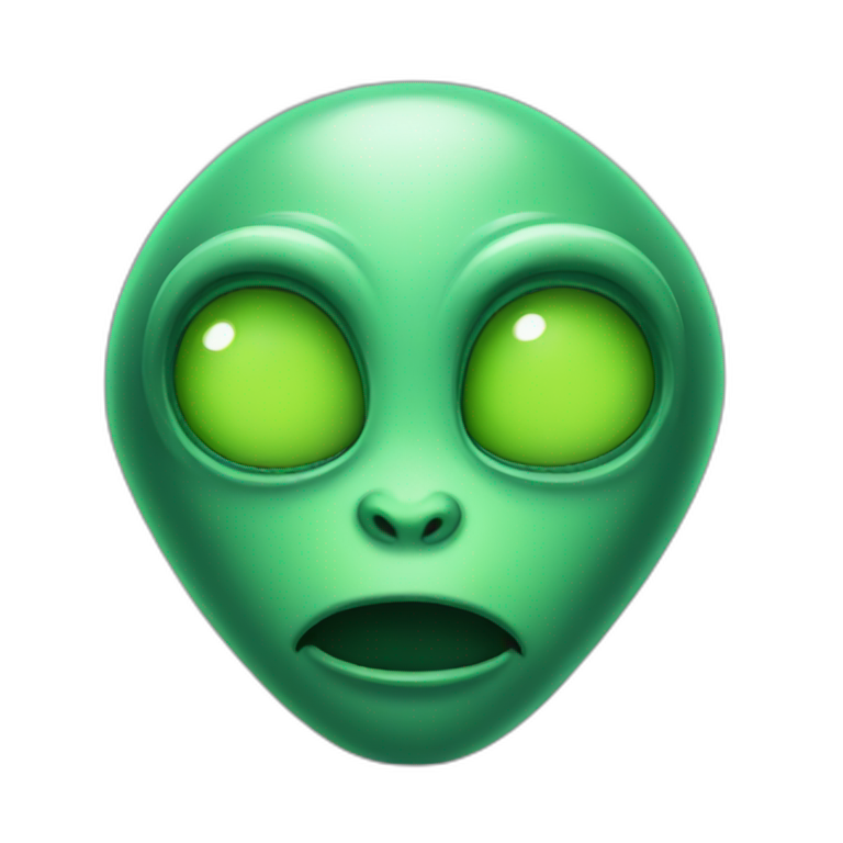 Green alien emoji
