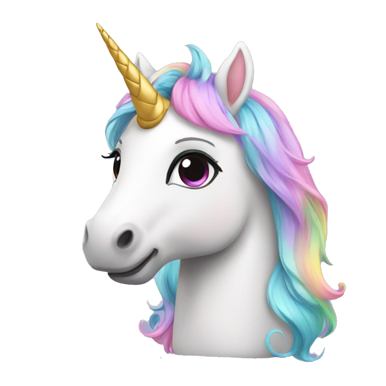 Unicorn cute emoji