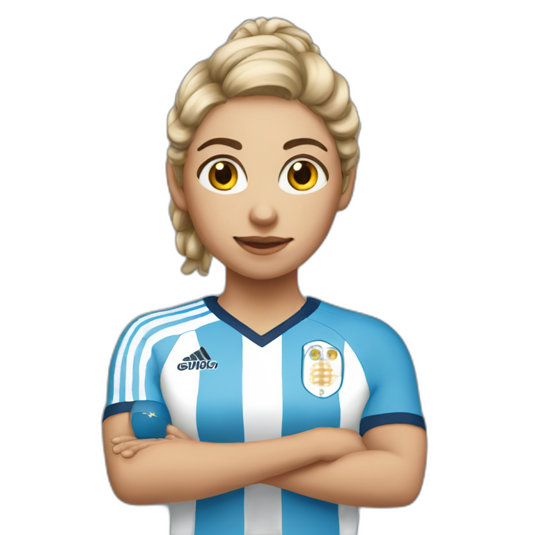 Handball girl player curl argentina emoji