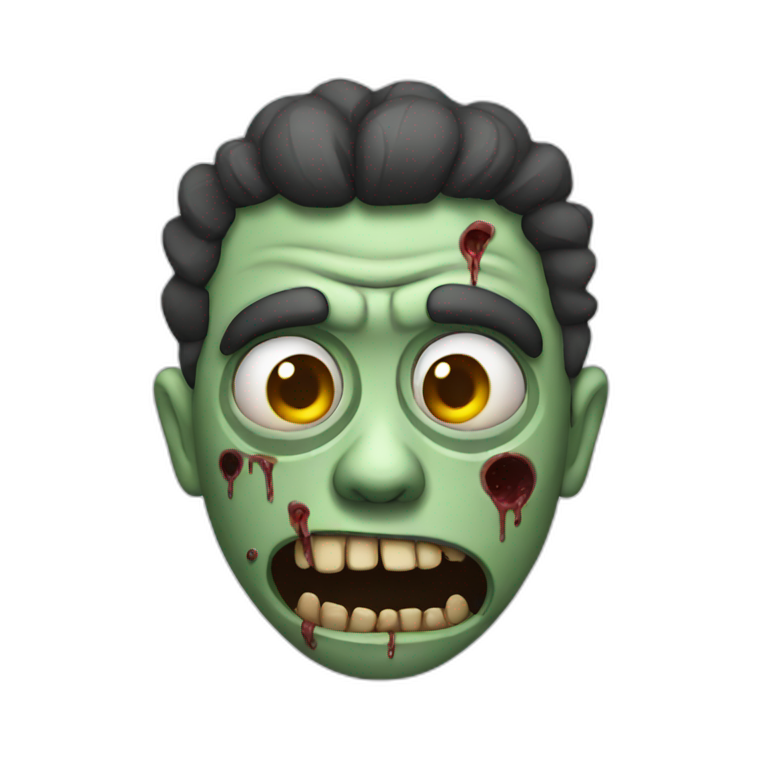 turned zombie emoji