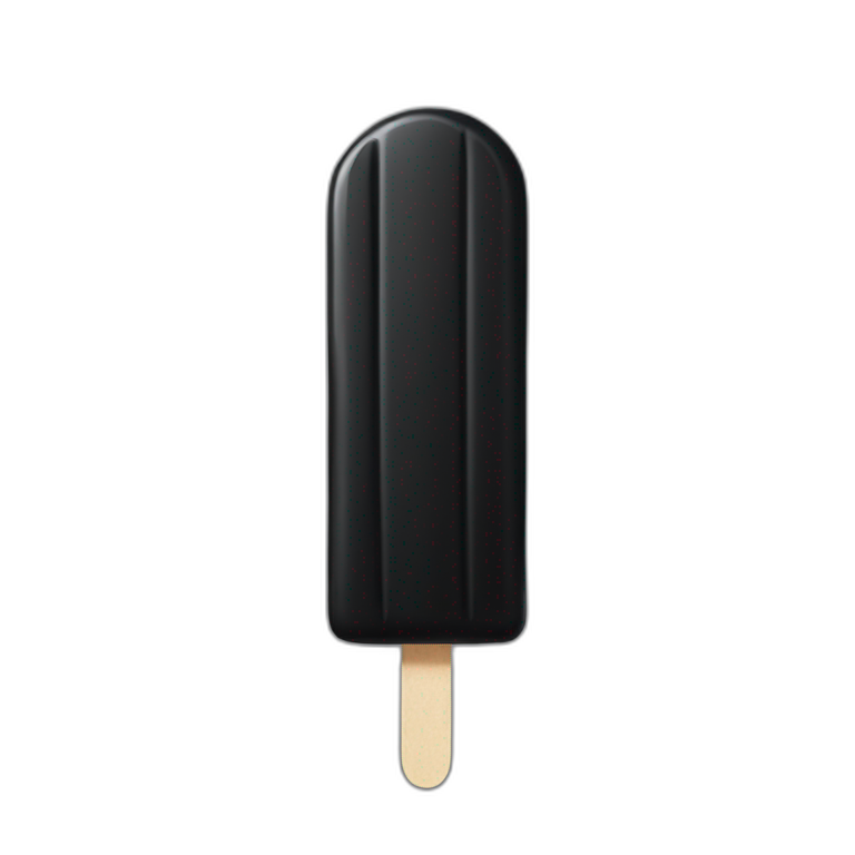 long black popsicle emoji