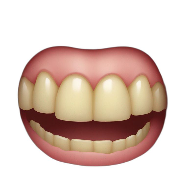 no teeth emoji