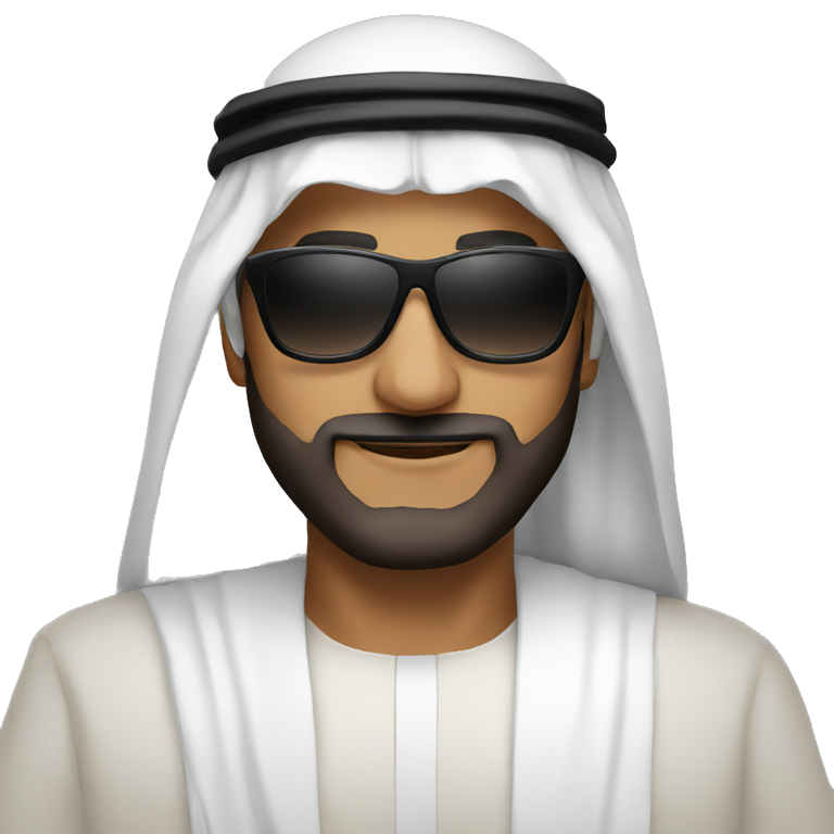 Sheikh in sunglasses emoji