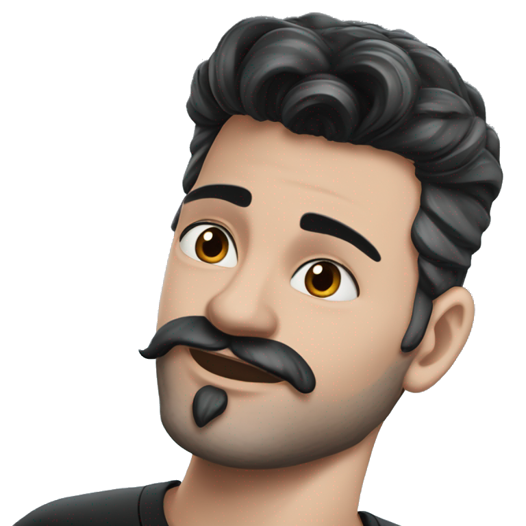 "serious guy with beard" emoji
