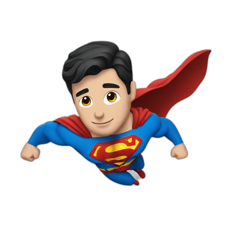 Superman flying  emoji