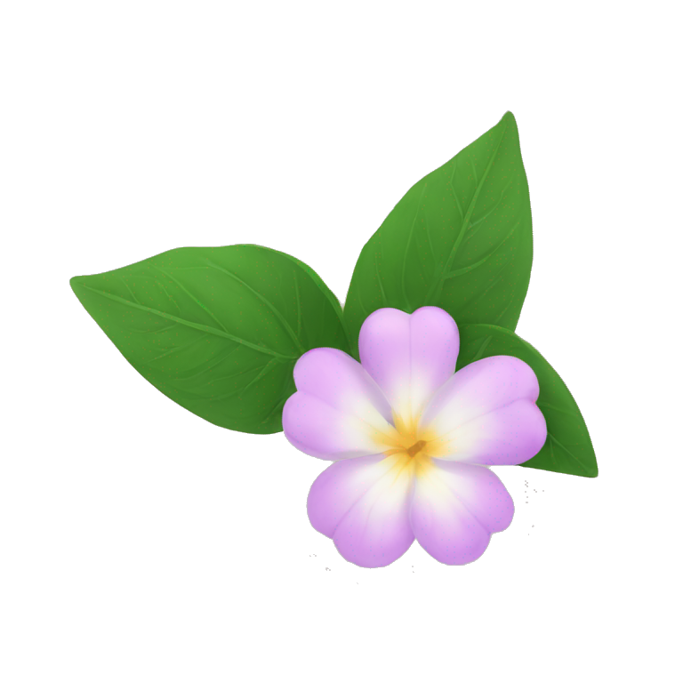 jasmins flowers with leafs emoji