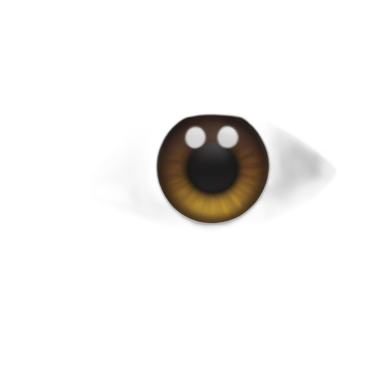 intense brown-eyed girl emoji