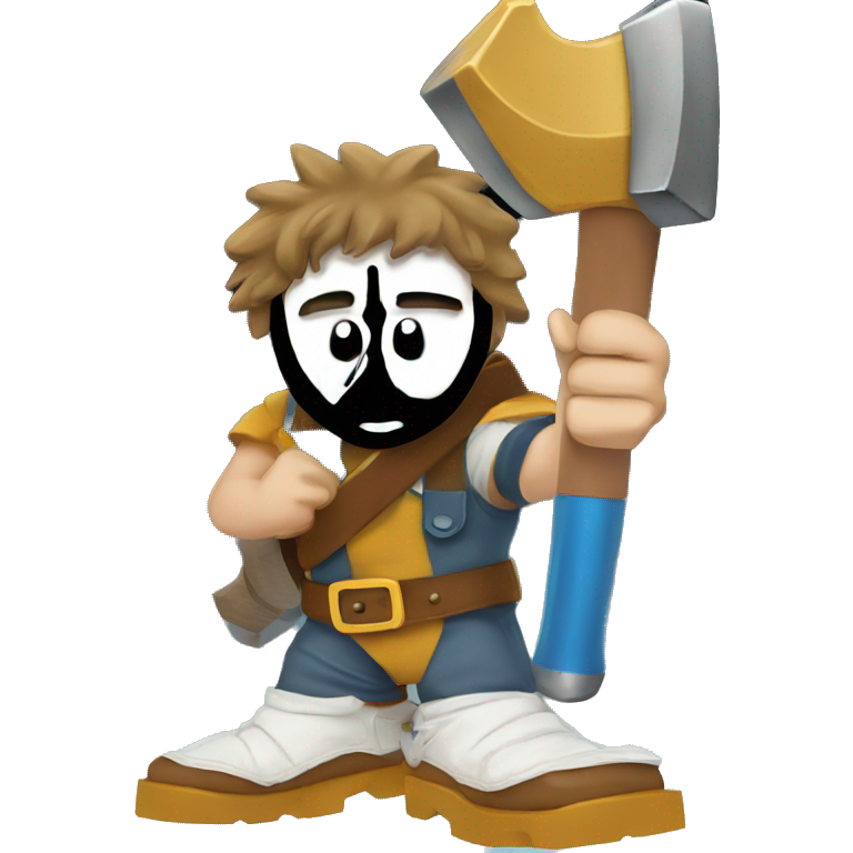 brave boy wielding hammer emoji