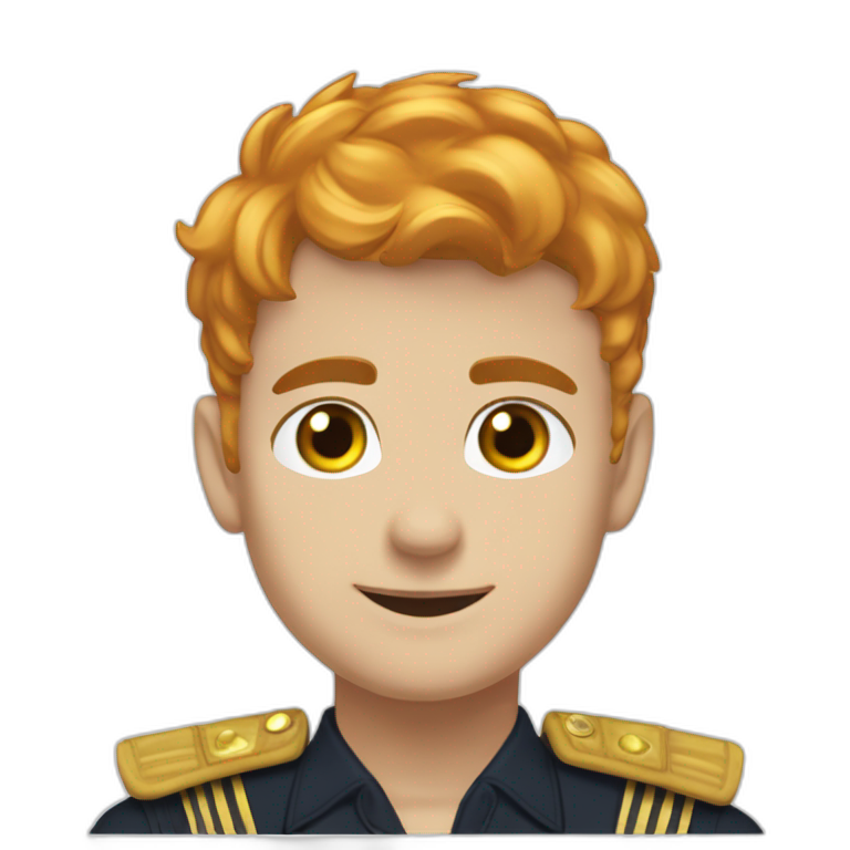 confident boy in uniform emoji