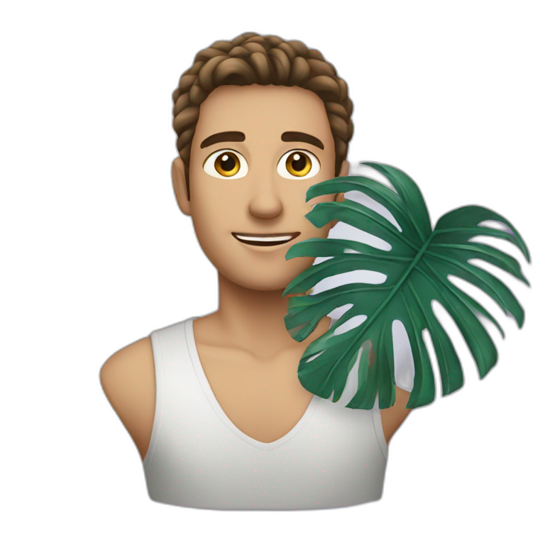 fanning with palm leaves emoji
