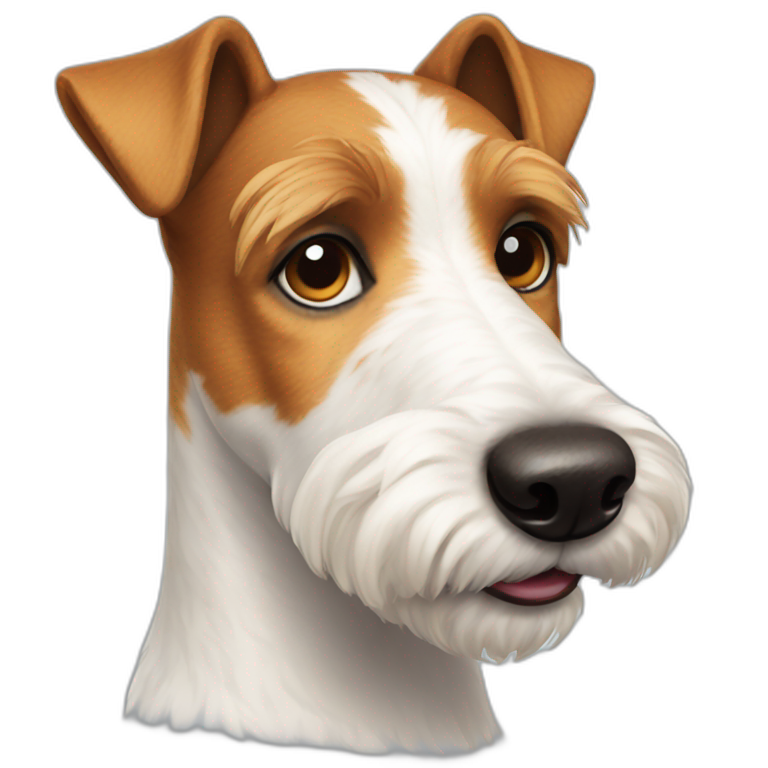 Dog fox terrier emoji