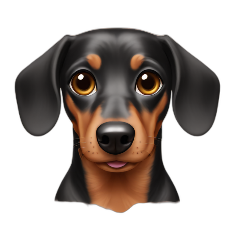 dachshund-face-cream emoji