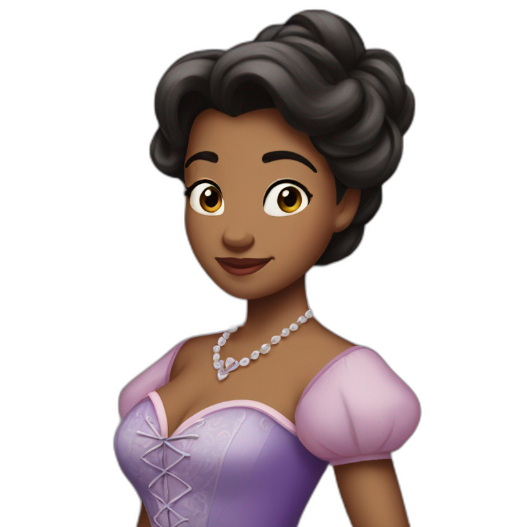 disney Princess with hips emoji