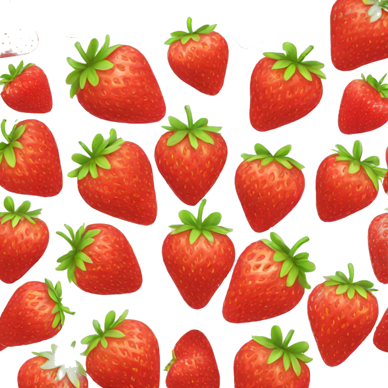 heart shaped strawberry emoji