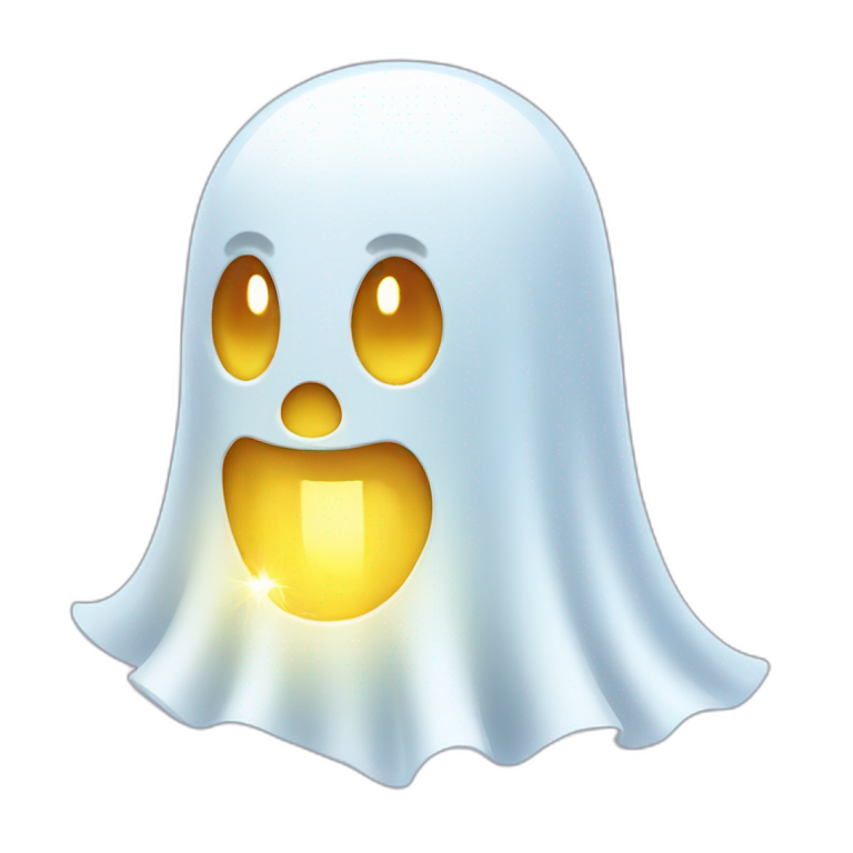 sparkling ghost emoji
