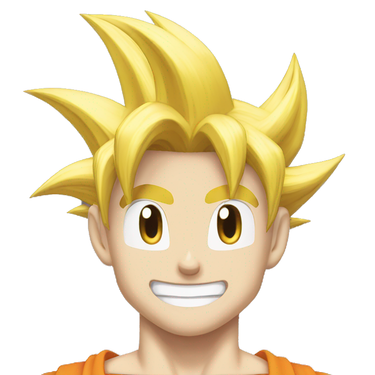 Goku smiling  emoji