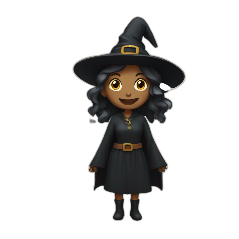 A witch in a shop emoji