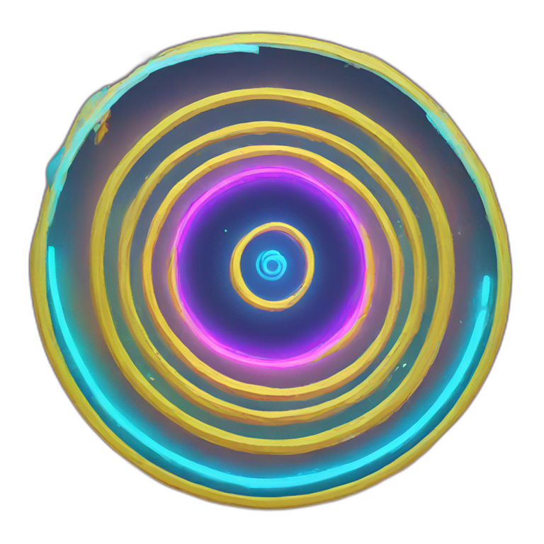 neon spiral portal emoji