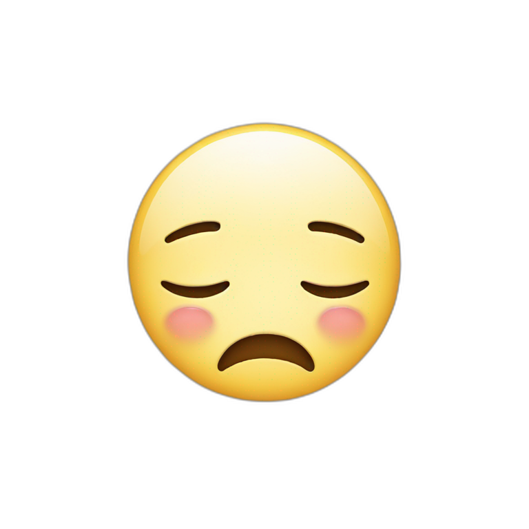 Cute emoji with crying face  emoji