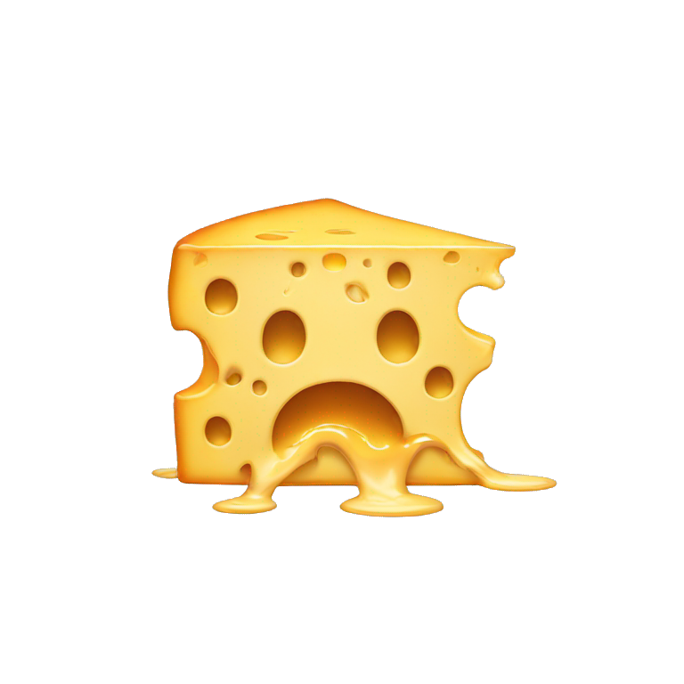 melting cheese face emoji