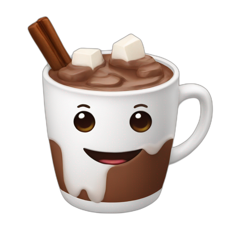 Hot chocolate emoji
