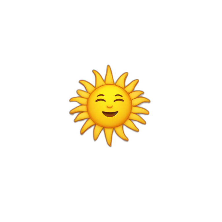 Sun with deck emoji