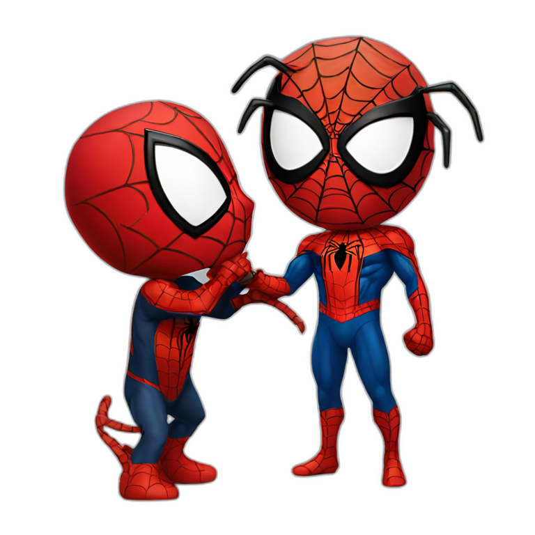 Spider-Man kissing Spider-Man emoji