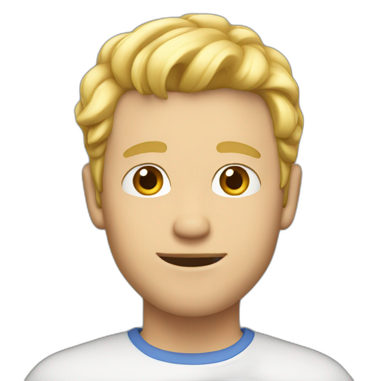 Guy with blond hair emoji