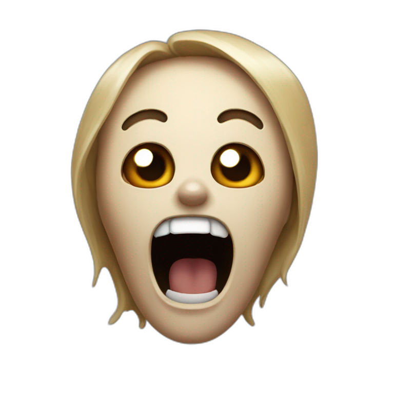 Scream emoji