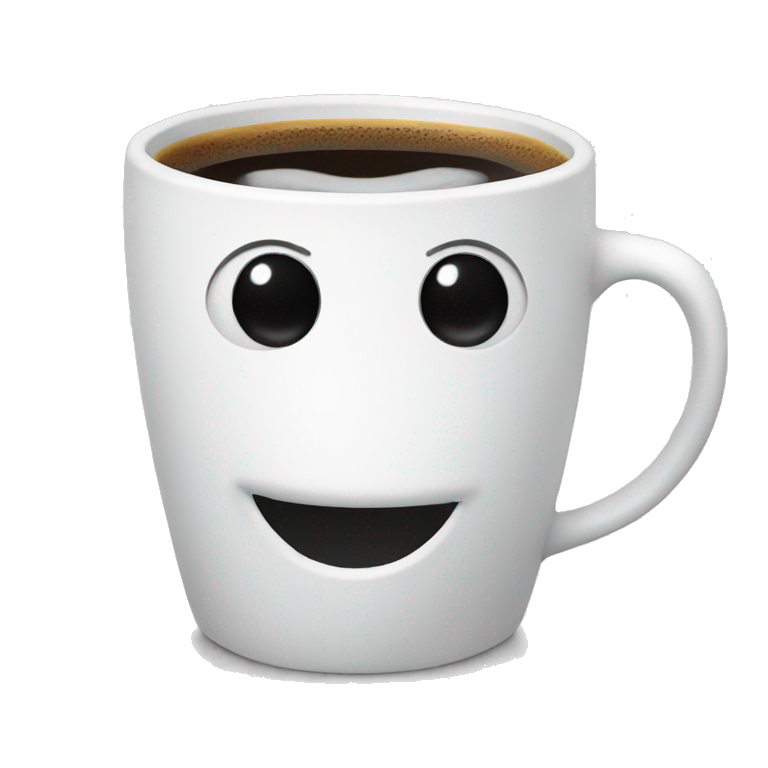 Olaf drinking coffee emoji