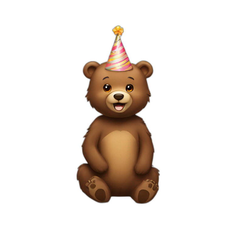 Bear happy birthday  emoji