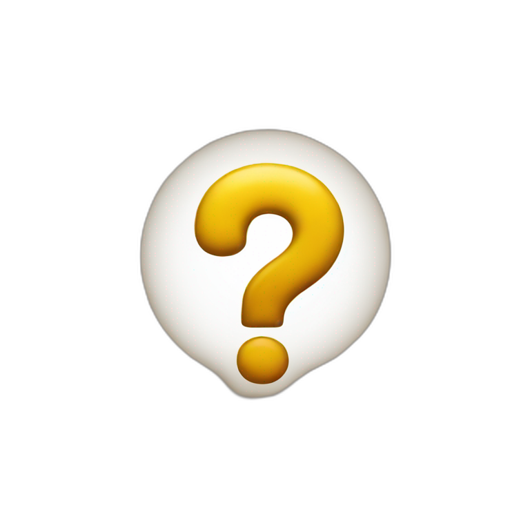question mark emoji