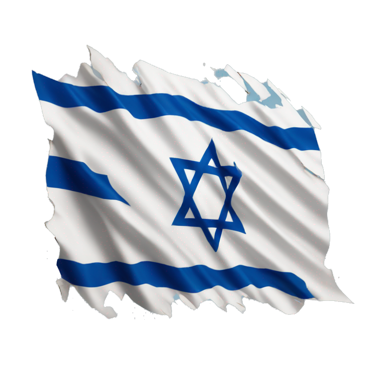 Israel flag ripped emoji