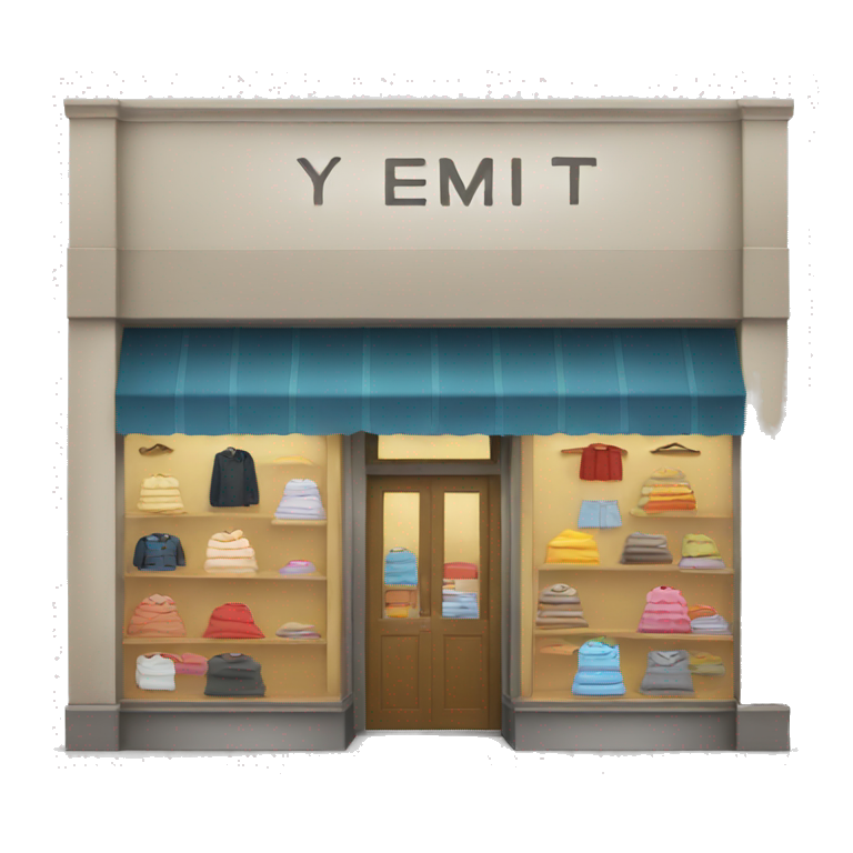 cloth store emoji