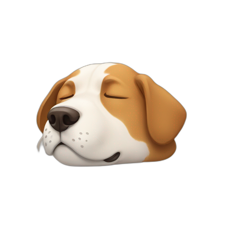 DOG sleep emoji
