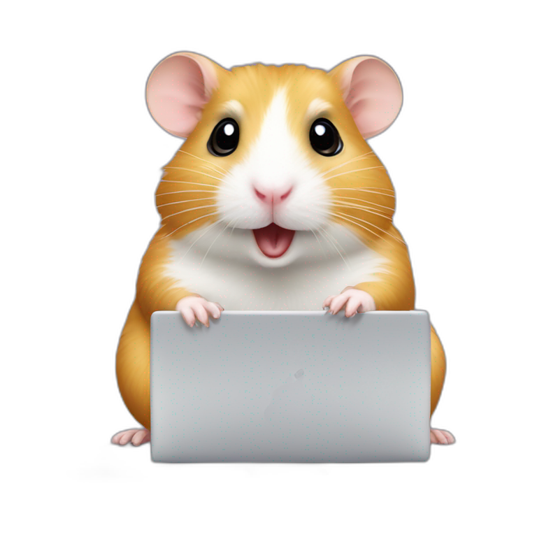 hamster-with-mac-book emoji