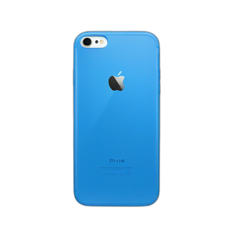blue iphone emoji