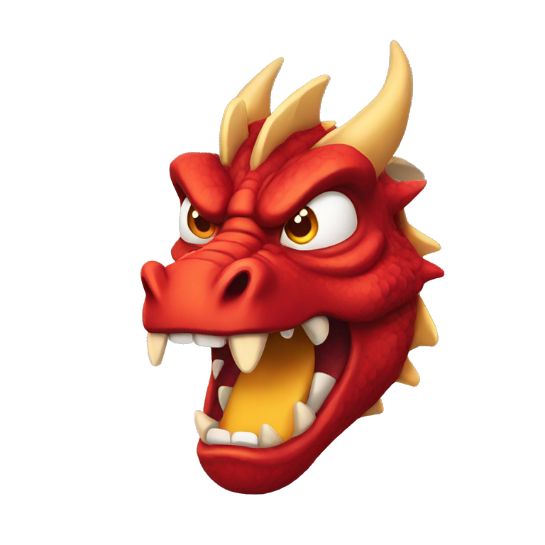 red dragon angry expression emoji