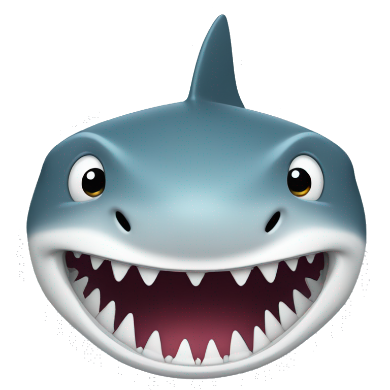 Shark  smile face emoji