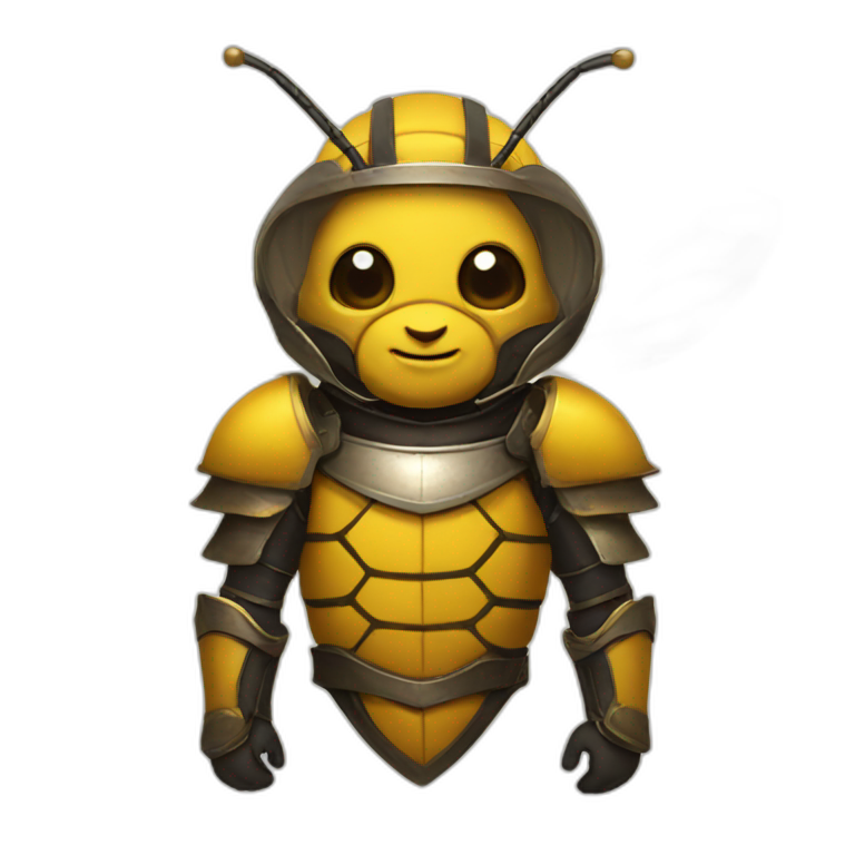 Bee in armor emoji