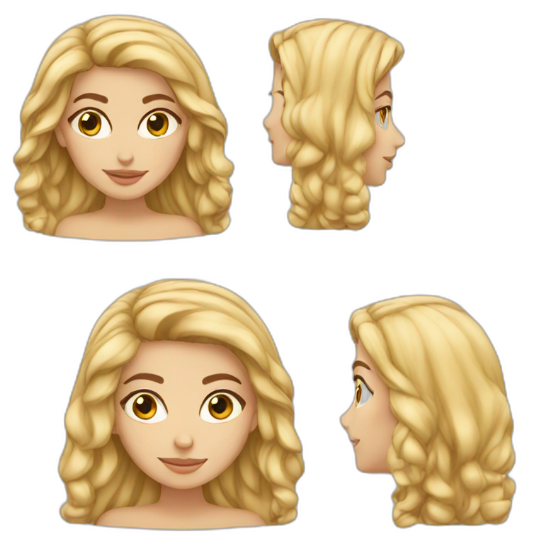 Half Arab half white girl emoji