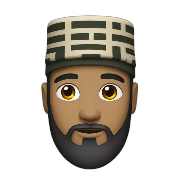 kufi and beard emoji