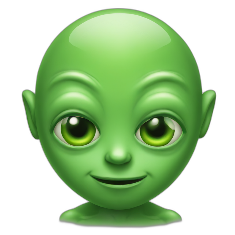 Green alien emoji