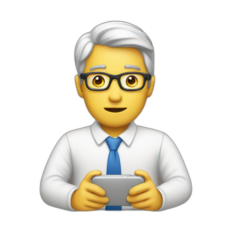 man watching on phone emoji
